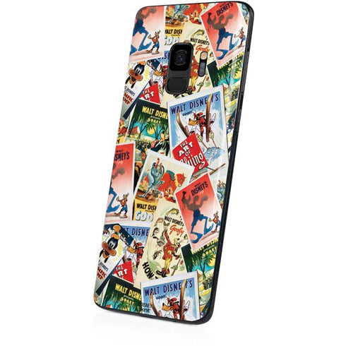 Disney Friends Retro Goofy Stamps Art Galaxy S9 Skin